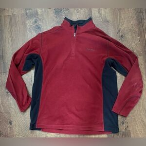 Columbia Mens 1/4 quarter zip fleece lightweight pullover Sz large